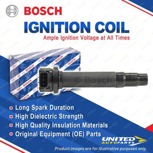 1 x Bosch Ignition Coil for Nissan Pulsar N16 1.6L 83KW Sedan 2000-2003