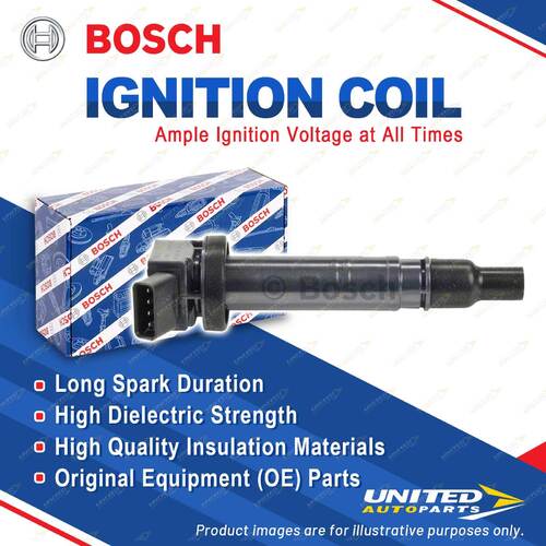 1x Bosch Ignition Coil for Toyota Hilux TGN16 GGN15 125 Hiace TRH201 221 223 H20