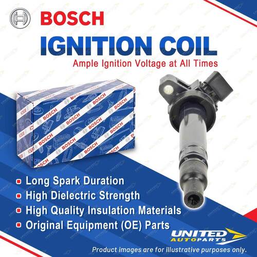 1 x Bosch Ignition Coil for Toyota Corolla ZZE123 Celica ZZT231 1.8L 140KW