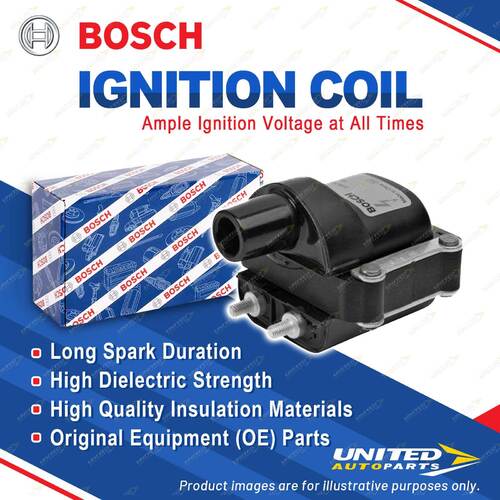 1 x Bosch Ignition Coil for Nissan Bluebird 910 2.0L 72KW 1983-1985