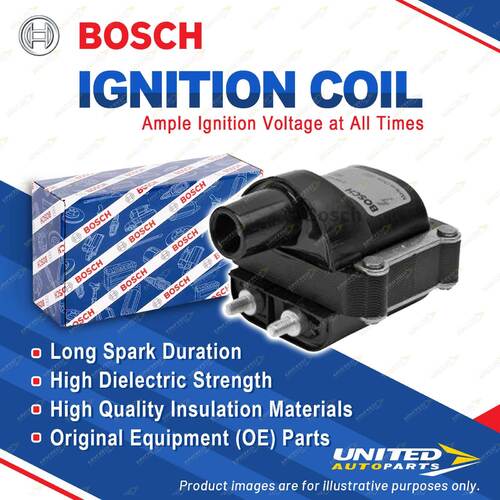 1 x Bosch Ignition Coil for Toyota Corolla AE80 1.3L 50KW 1985-1989