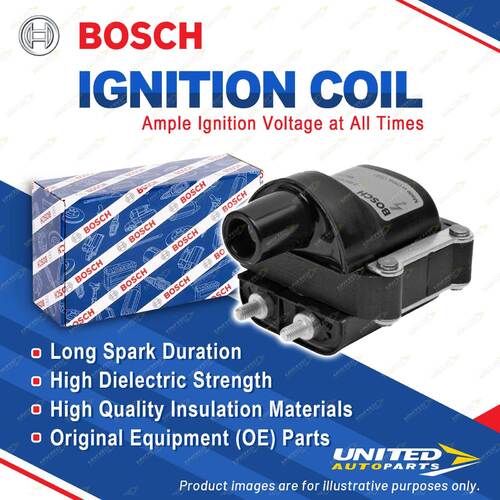 1 x Bosch Ignition Coil for Mitsubishi Sigma GK GN Magna TN TP TM 2.6L 1984-1992