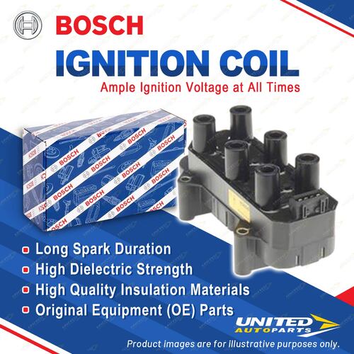 1 x Bosch Ignition Coil for Holden Vectra JS JR 2.5L 6cyl Petrol 1997-2000