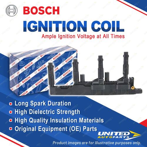 1 x Bosch Ignition Coil for Mercedes Benz A-Class A140 A160 A190 W168 1997-2004