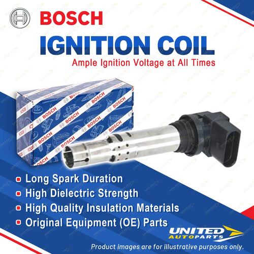 1 x Bosch Ignition Coil for Audi A1 8X1 8XA 8XF 8XK A3 8P1 8PA 1.4L 2010-2015