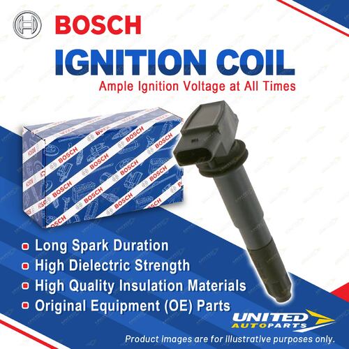 1 x Bosch Ignition Coil for Porsche Cayenne 9PA 4.5L Petrol Turbo 2002-2007