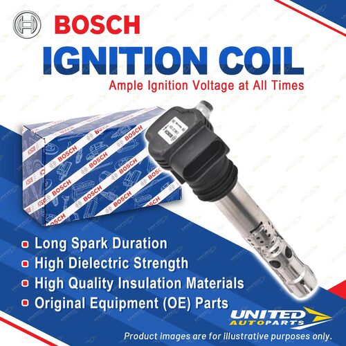 1 x Bosch Ignition Coil for Audi A3 8L A4 B5 8D B6 B7 8E A6 C5 2.7 TT 8N 1.8 T