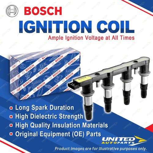 Bosch Ignition Coil for Chevrolet Cruze J300 1.6 F16D4 I4 16V DOHC VVT 2009-2015