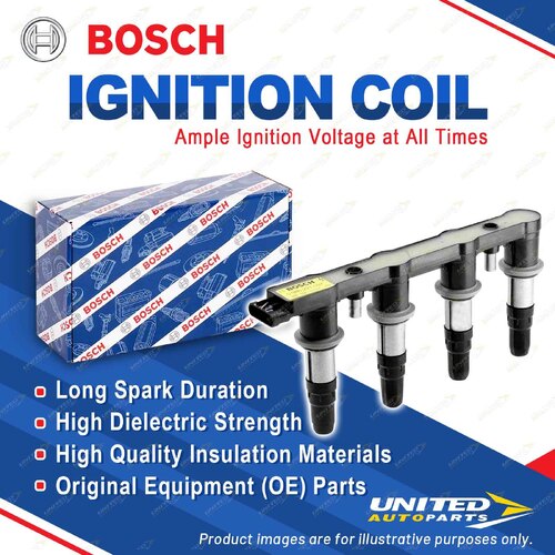 Bosch Ignition Coil for Chevrolet Sonic T300 1.6 F16D4 I4 16V DOHC VVT 2011-2019