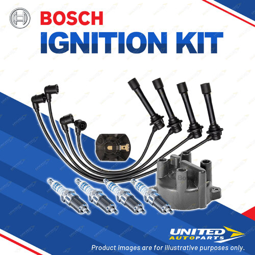 Bosch Ignition Kit for Ford Laser KJ KL 1.6L 1.8L Hatchback 94-99 Double Iridium