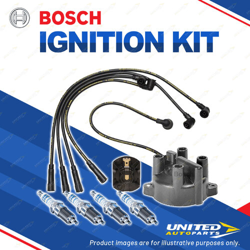 Bosch Ignition Kit for Ford Festiva WD 1.3L 1.5L 47Kw 67Kw Double Iridium