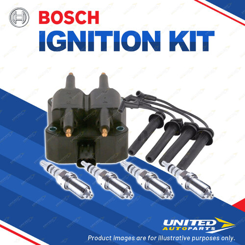 Bosch Spark Plugs Coil Lead Kit for Mini Cooper S R50 R52 R53 1598cc Platinum +4