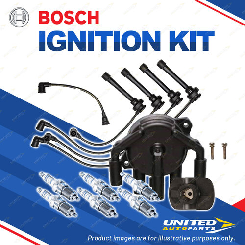 Bosch Ignition Kit for Mitsubishi Triton K7_T K6_T MK 2.4L 4G64 96-03 Nickel