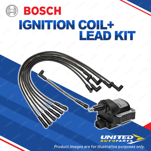 Bosch Ignition Coil+Lead Kit for Ford Falcon EA EB ED XG XH 3.9L 3.2L 4.0L I6