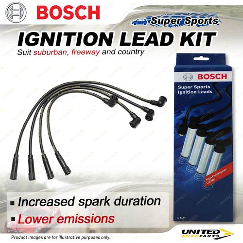 Bosch Ignition Leads for Kia Mentor FA 1.5L 59KW B5 Petrol 1996 - 1997