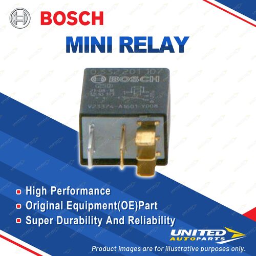 Bosch Mini Relay for Audi 80 90 B2 B3 FOX B1 Q5 8RB Q7 4LB Q8 4MN 4MT R8 TT 8J