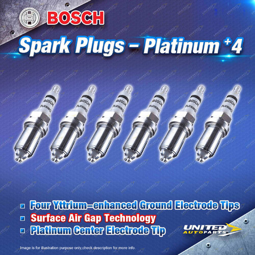 6 x Bosch Platinum +4 Spark Plugs for BMW 325Ci E46 325i 325ti 328Ci 330i 330Ci