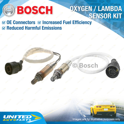 2 x Bosch Oxygen Lambda Sensors Pre-Cat L & R for BMW M3 E36 3.0L S50B30 I6 24V