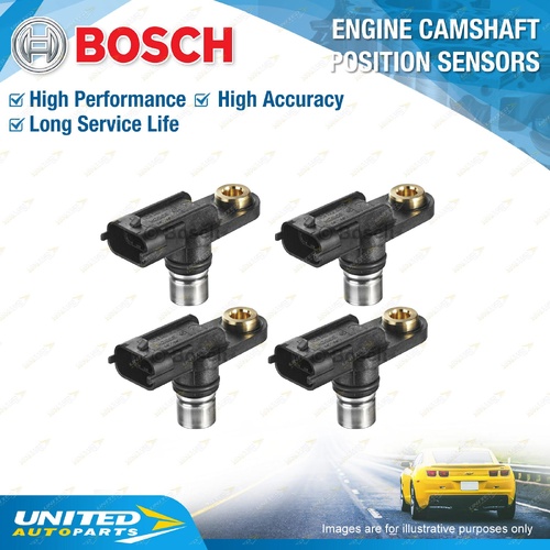 4 x Bosch Camshaft Position Sensors for Holden Adventra Calais Commodore VZ 3.6L