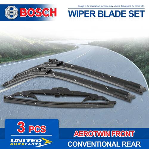 Bosch Aerotwin Plus Wiper Blade Set for Audi A6 Allroad 4BH C5 1/2001-8/2005