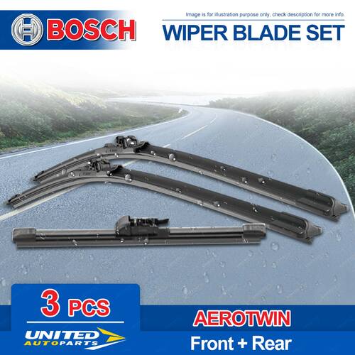 Bosch Aerotwin Plus Wiper Blade Set for Mercedes Benz GLC-Class 253 7/2015-on