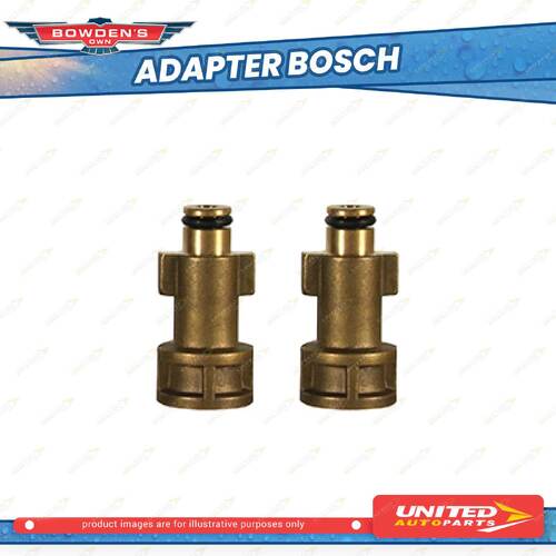 2 pcs of Bowden's Own Snow Blow Cannon Bosch Adapters Pressure Washers