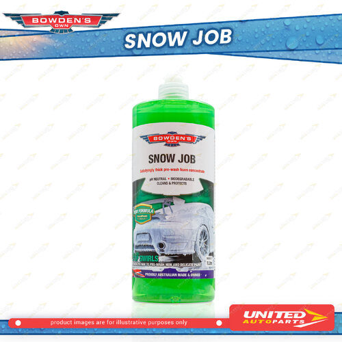 Bowden's Own Snow Job 1L Touch-Less Pre-Wash Snow Foam pH Neutral Formula