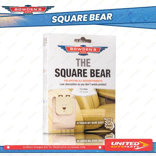 1 piece of Bowden's Own Square Bear - Long Lasting and Machine Washable