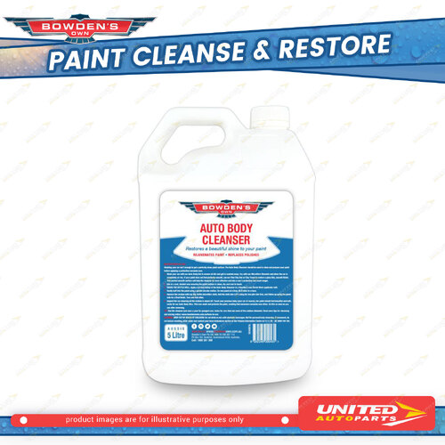 1 x Bowden's Own Paint Cleanse & Restore Auto Body Cleaner 5 Litre