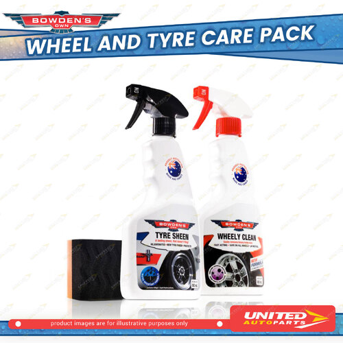 1 x Bowden's Own Wheel and Tyre Care Pack V2 - Tyre Sheen and Wheely Clean