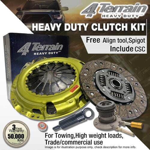 4Terrain Heavy Duty Clutch Kit & CSC for Mazda BT-50 UPOYF 6 Speed 2.2L 3.2L