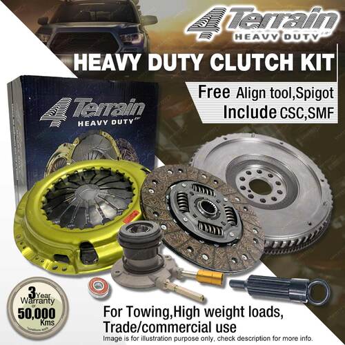 4Terrain Heavy Duty Clutch Kit & CSC+SMF for Holden Colorado RG 2.5L 2.8L