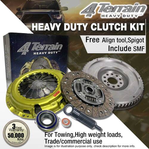 4Terrain Heavy Duty Sprung Clutch Kit & SMF for Toyota Landcruiser VDJ76 VDJ78