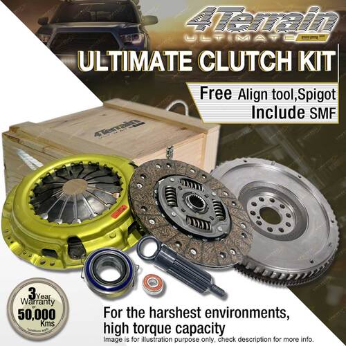 4Terrain Ultimate Clutch Kit Include SMF for Nissan Navara D40 12/2005-2019