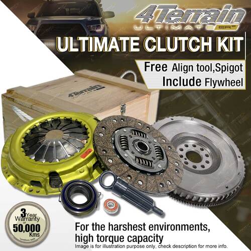 4Terrain Ultimate Clutch Kit Include Flywheel for Toyota Hilux KUN16 KUN26