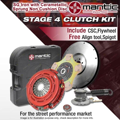 Mantic Sprung Clutch Kit Include Steel Flywheel + CSC for Holden Commodore VE