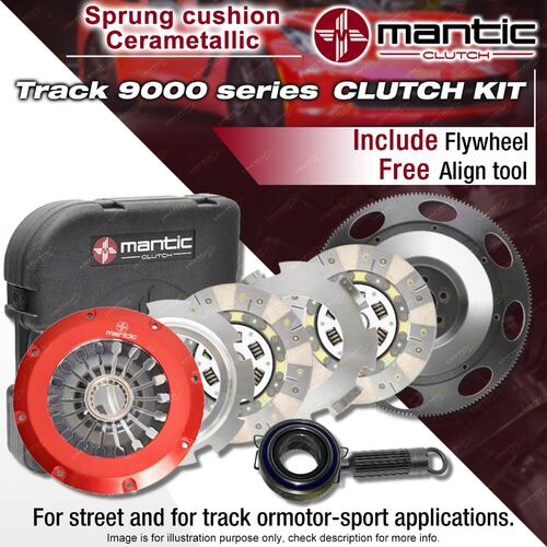 Mantic Track Cerametallic Clutch Kit & F/W for Ford Mustang GT 10Tspline/6Crank