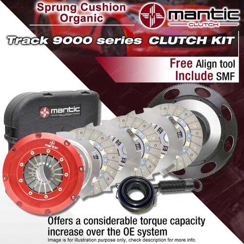 Mantic Track Organic Triple Disc Clutch Kit & SMF for Chevrolet Corvette C6