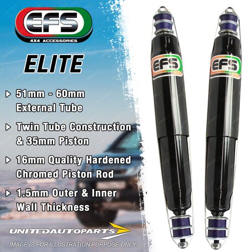 Pair Front EFS Elite 4WD Shocks 50mm Lift for FORD MAVERICK CAB 1988-1994