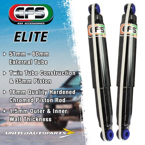 Pair Front EFS Elite 4WD Shocks 50mm Lift for HOLDEN DROVER All Models