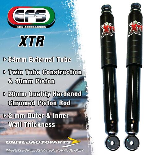 Pair Front EFS XTR 4WD Shocks 50mm Lift for NISSAN PATROL GQ CAB Coil Spring