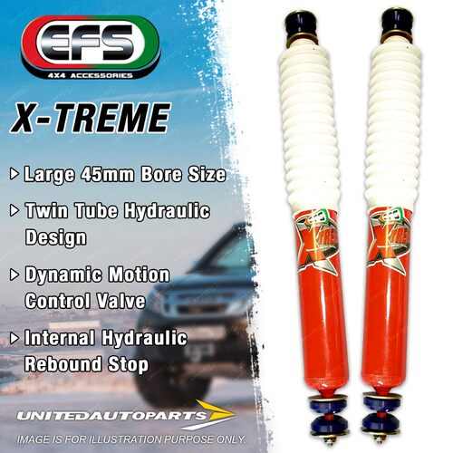 Pair Rear EFS Extreme 4WD Shocks 100mm Lift for NISSAN PATROL GQ CAB Coil Spring