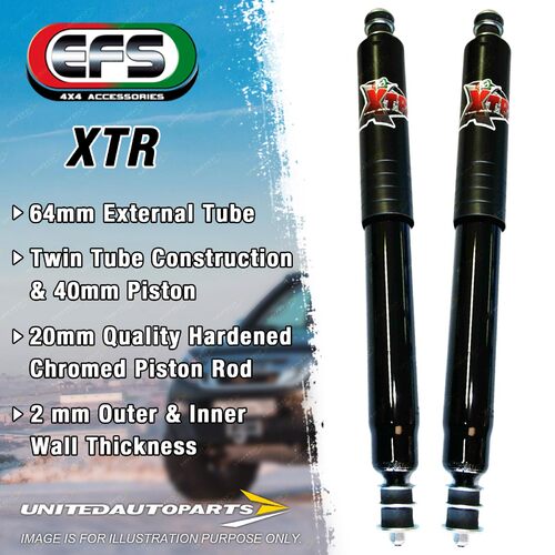 Pair Rear EFS XTR Shocks 40mm Lift for TOYOTA HILUX CAB V6 4.0 3.0TD Kun26