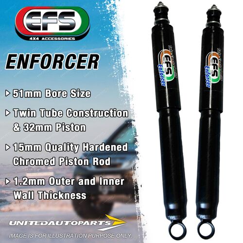 Pair Rear EFS Enforcer Shocks 50mm Lift for TOYOTA LANDCRUISER FJ HJ 45 Series