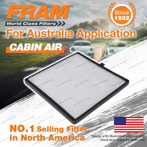 Fram Cabin Air Filter for Kia Picanto TA Petrol 4Cyl 1.2L 16V Refer RCA351P