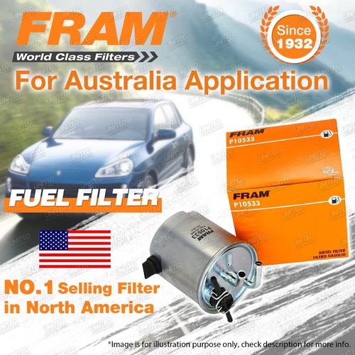 Fram Fuel Filter for Nissan Pathfinder R51 Navara D40 TD 4Cyl 2.5L Ref Z711