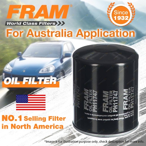 Fram Oil Filter for Isuzu D-MAX TF MU-X 3.0L Turbo Diesel 4Cyl 12-On Refer Z929