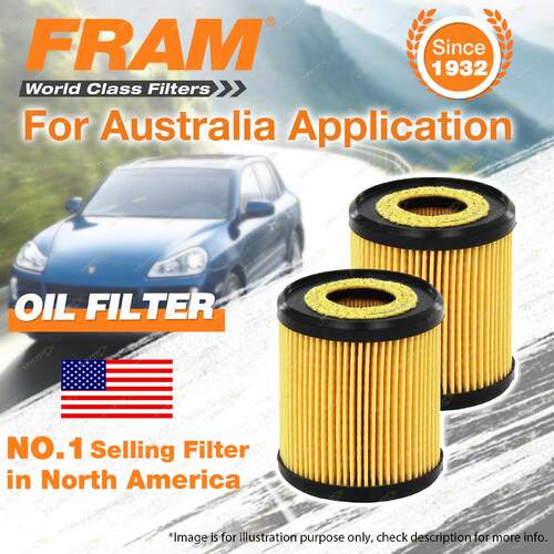 2 x Fram Oil Filter for Ford Escape EP3WF ZA ZB ZC ZD MONDEO MA MB MC Ref R2604P