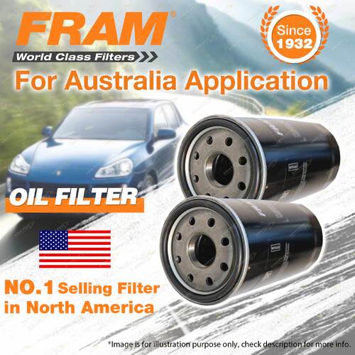 2 x Fram Oil Filters for Holden Colorado RC Frontera MX Jackaroo UBS69 73 Rodeo