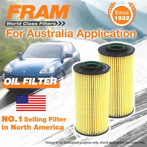 2 x Fram Oil Filters for Hyundai IX35 LM SANTA FE CM DM Tucson TLE Refer R2700P